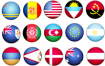 PNG素材 69个国家69款圆形免扣图透明背景Logo图片素材